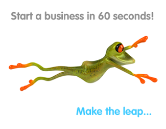 Start a business in 60 seconds! Make the leap...